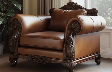 Hand-Carved Wooden Sofa & Couches for Luxury Room