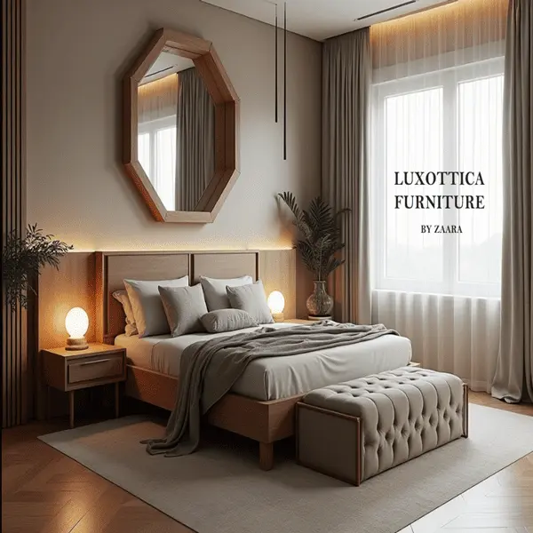 Teak Wood Modern Bed for room