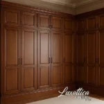 Teak Wood Wardrobe: Luxottica Furniture