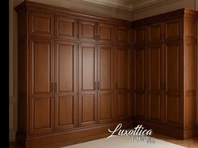 Teak Wood Wardrobe: Luxottica Furniture